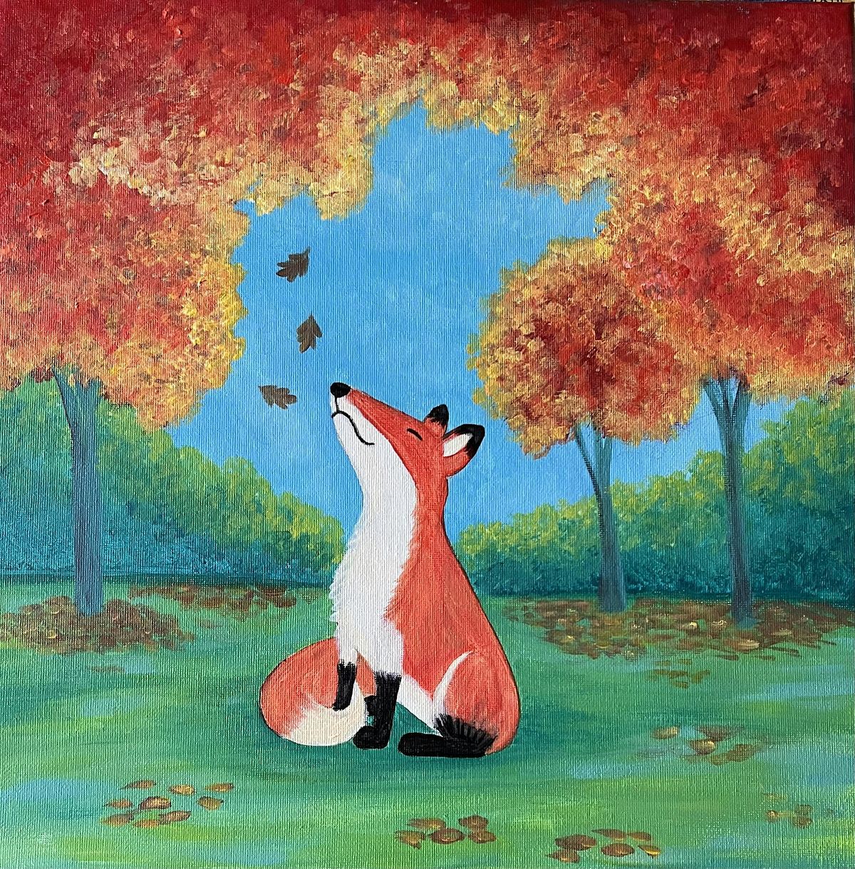 Paint Night - Fall Fox Breeze