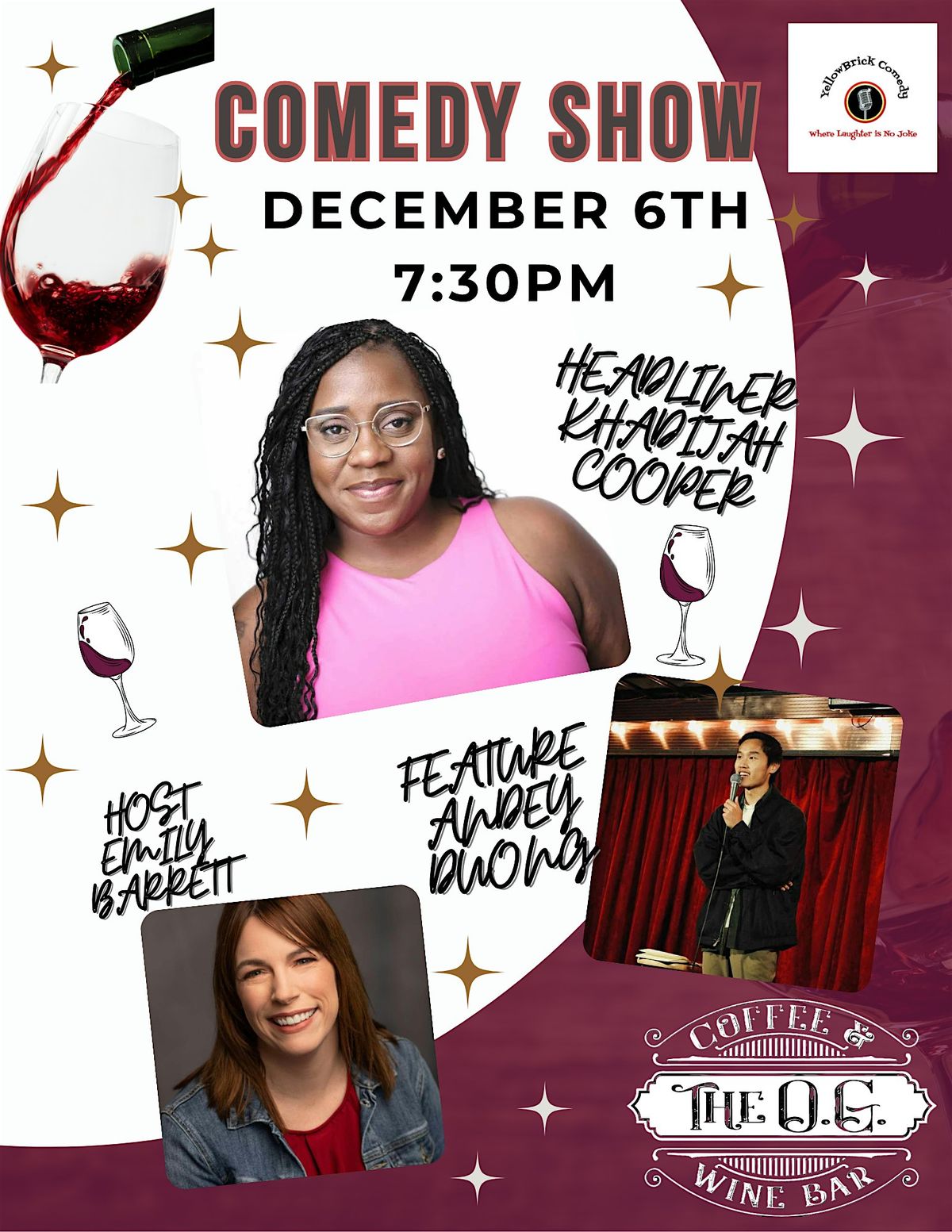 COMEDY SHOW at The OG Coffee & Wine Bar