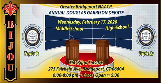 Greater Bridgeport NAACP - Annual Douglas Garrison Debate