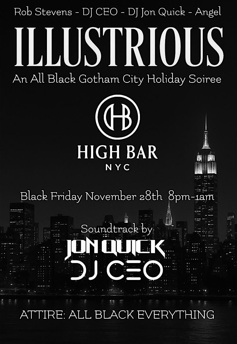 ILLUSTRIOUS: A GOTHAM CITY ROOFTOP HOLIDAY SOIREE'