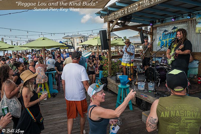 Reggae Lou & The Kind Budz Sunset Pier Key West April 27, 2023