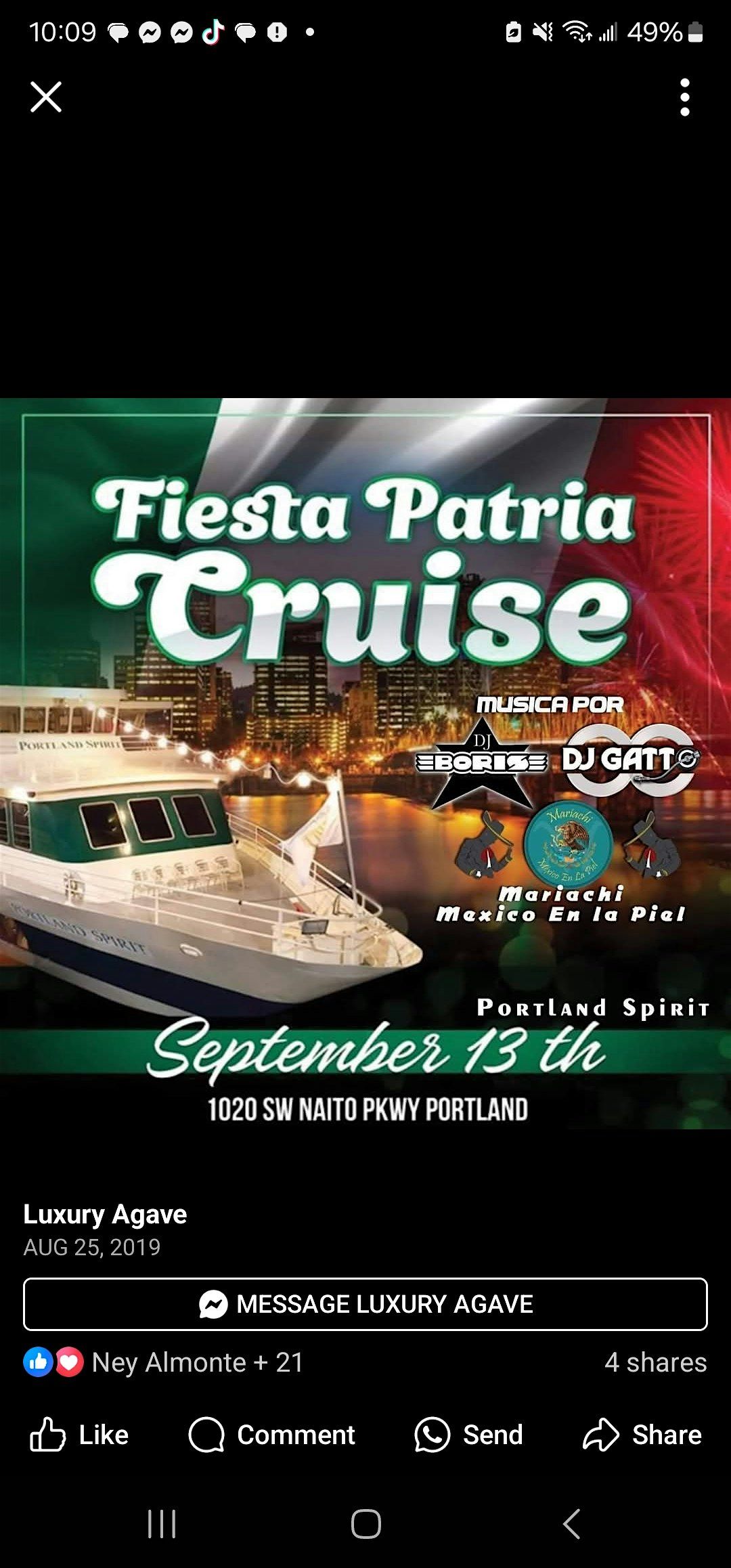 FIESTA PATRIA BOAT PARTY