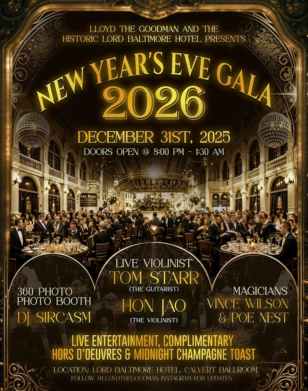 NYE Gala at the Lord Baltimore