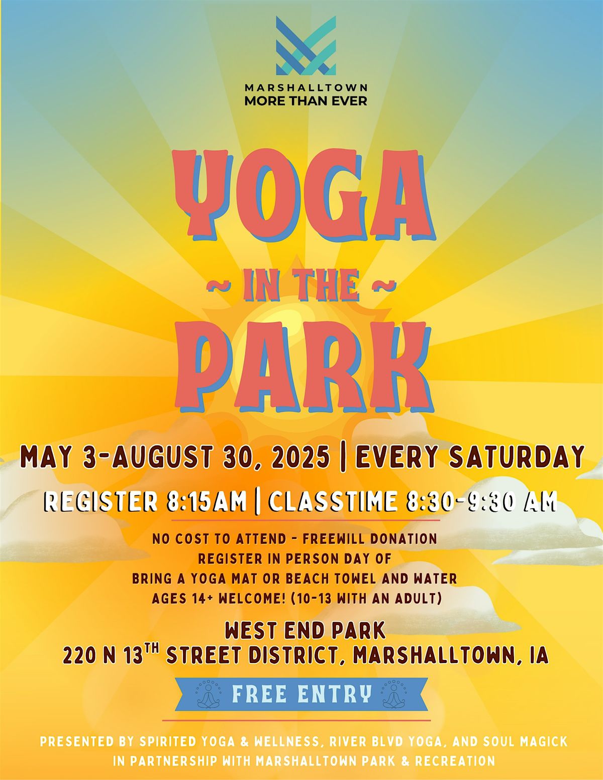 Yoga in the Park -Marshalltown, IA