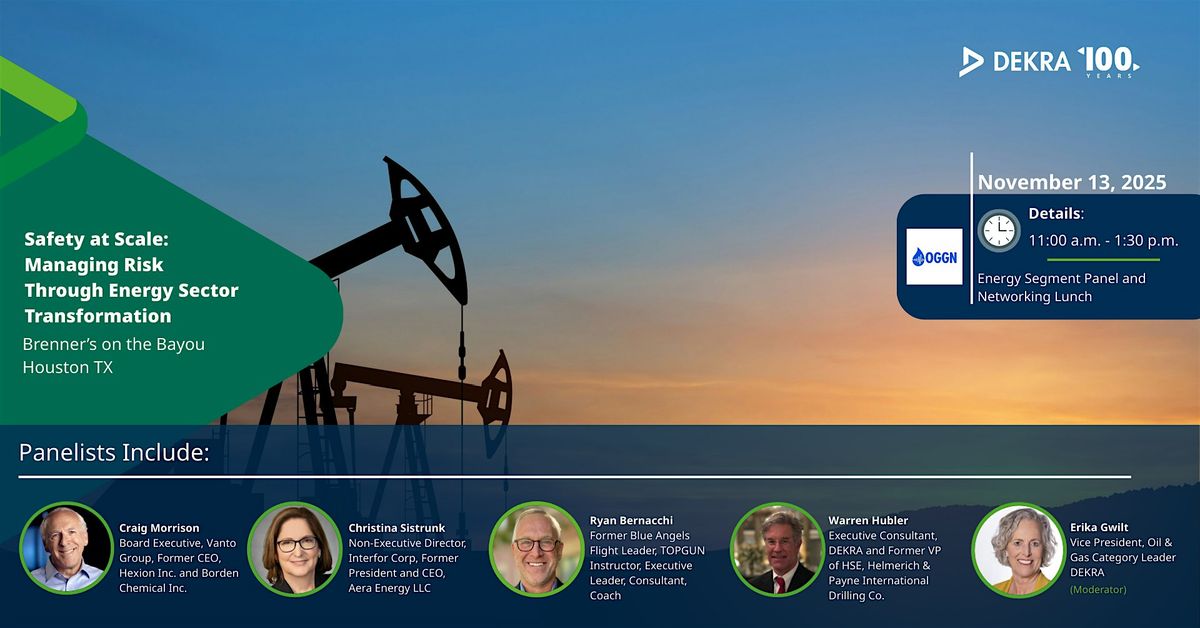 Luncheon at Brenner's on the Bayou: Risk and Safety in The Energy Sector