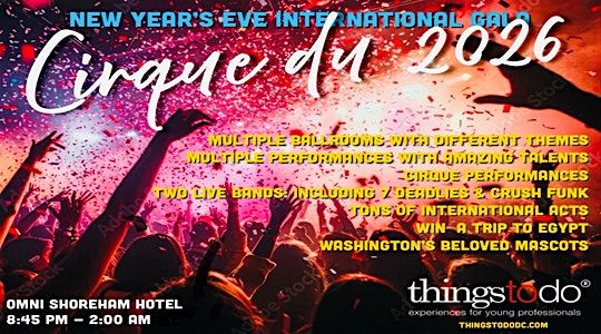 NEW YEAR\u2019S EVE CIRQUE du 2026 INTERNATIONAL GLOBAL GALA