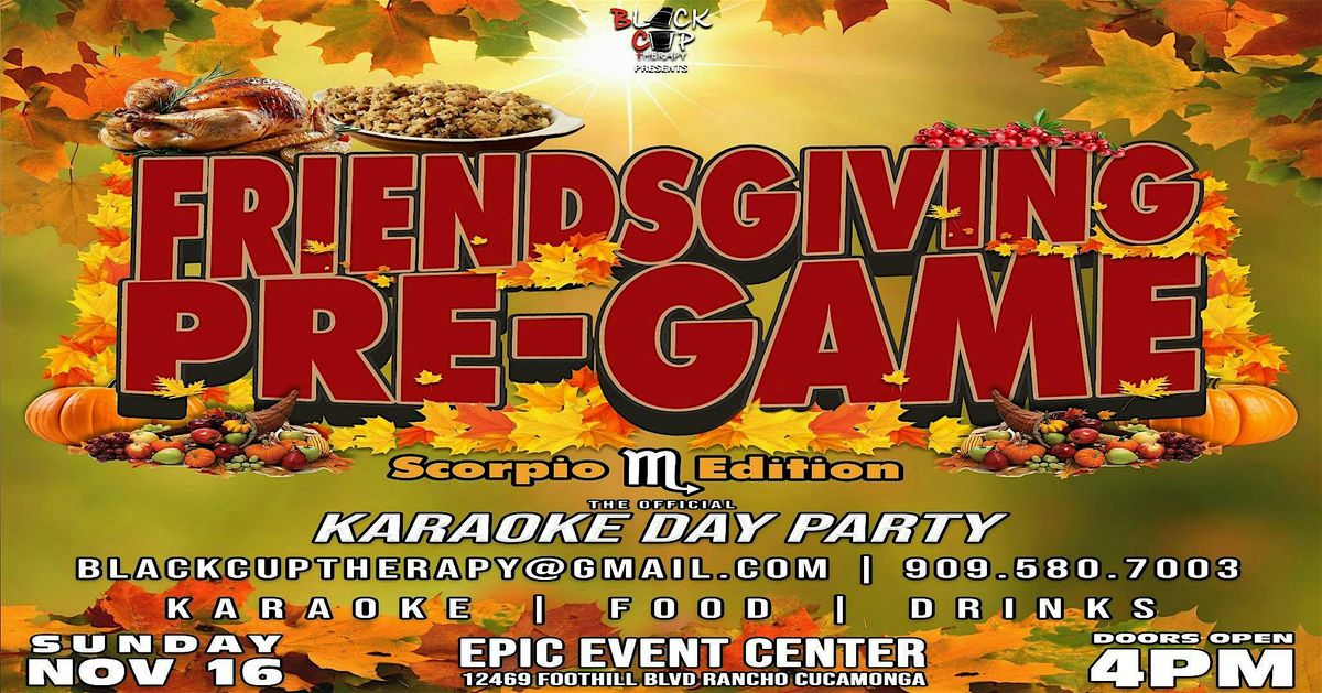 THE FRIENDSGIVING PRE-GAME