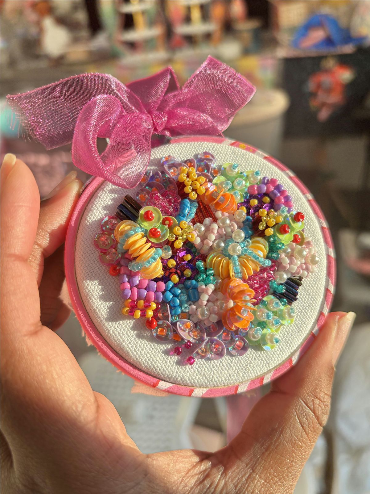 Bead Embroidery Ornament