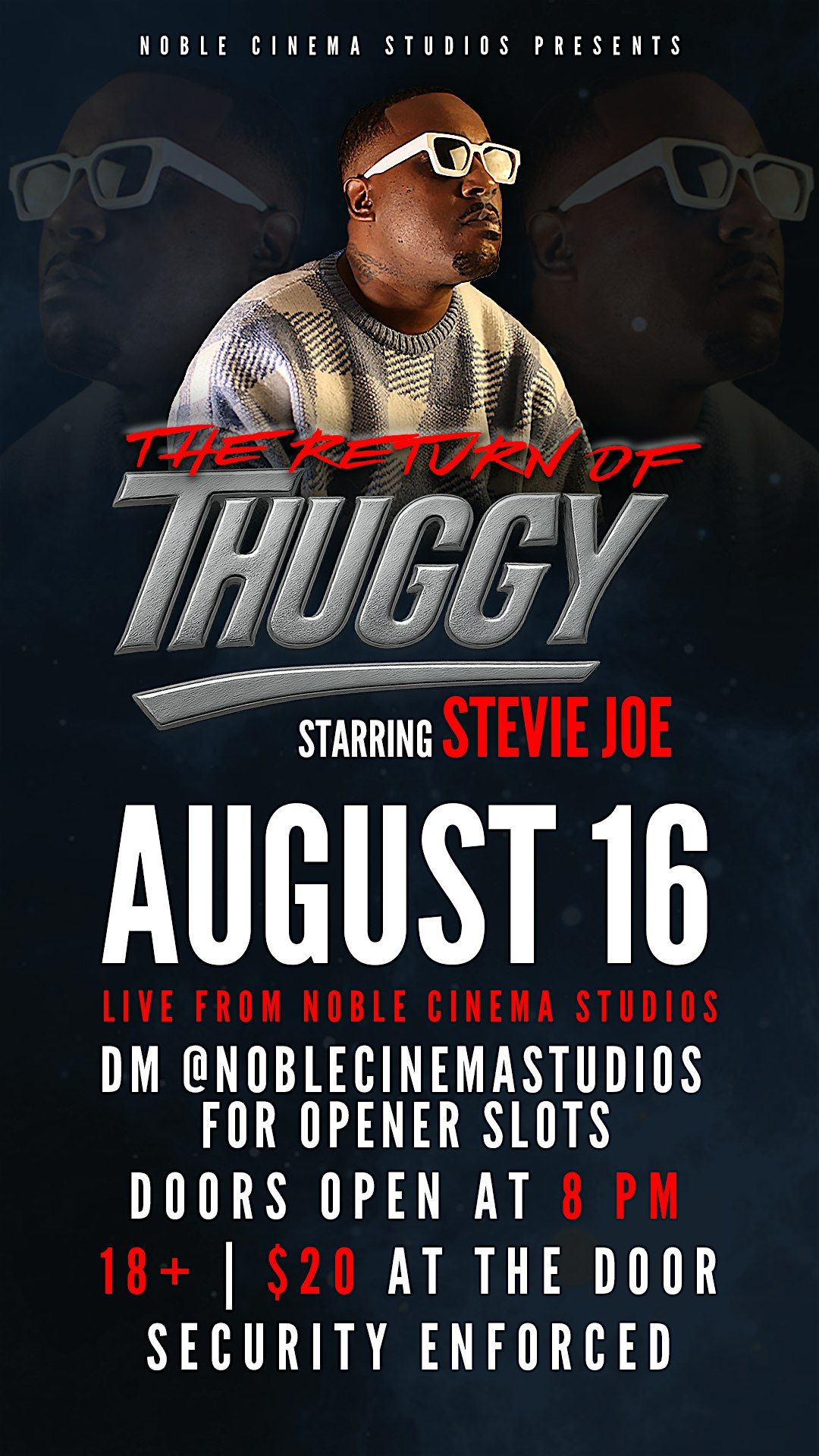 STEVIE JOE live from NOBLE CINEMA STUDIOS