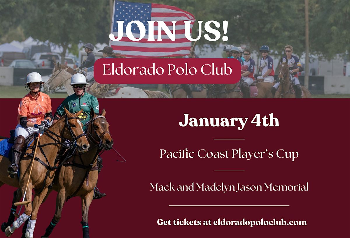 2 PM CLUBHOUSE TABLE -  Sunday Polo -Indio, CA -  1\/4