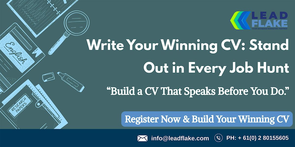 Writing a CV Workshop in Shah Alam