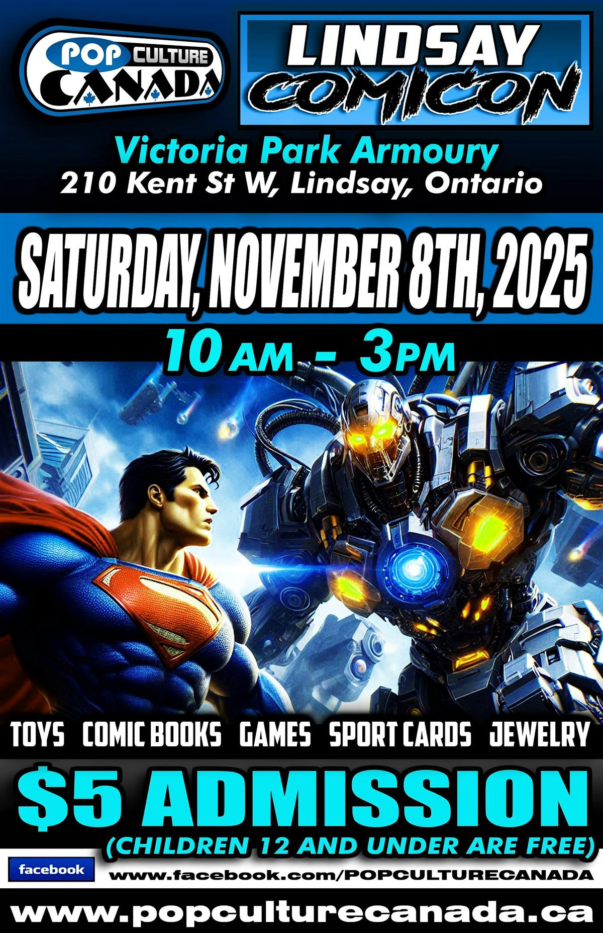 Lindsay ComiCon : November 8th 2025  :  Comic Con