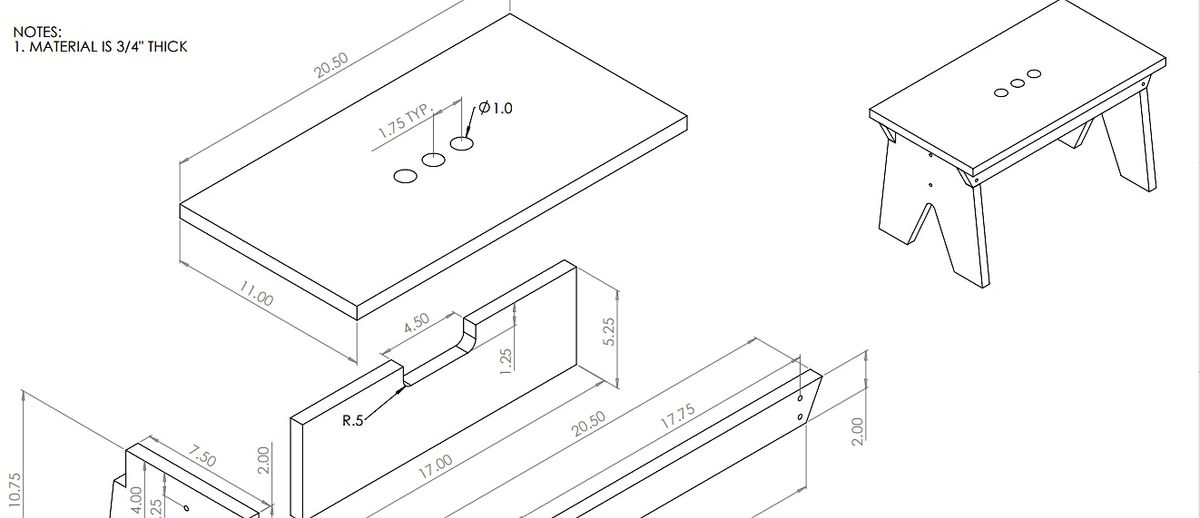 Woodworking Level I: Foot Stool