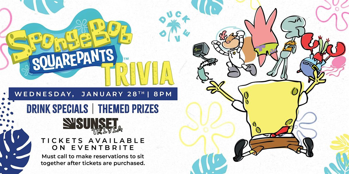 Spongebob Trivia Trivia at The Duck Dive