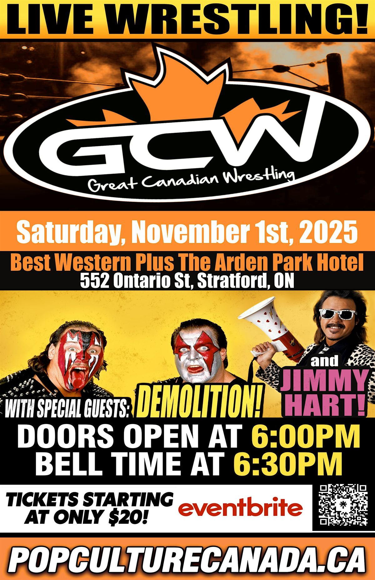 GCW : STRATFORD : November 1st 2025 : LIVE WRESTLING