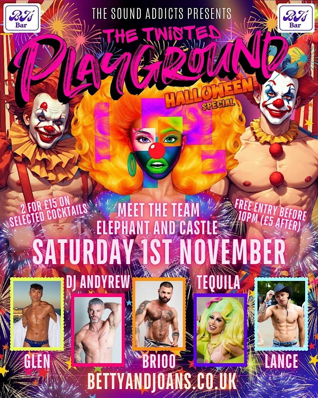 THE TWISTED PLAYGROUND @ Betty & Joans (Elephant and Castle)