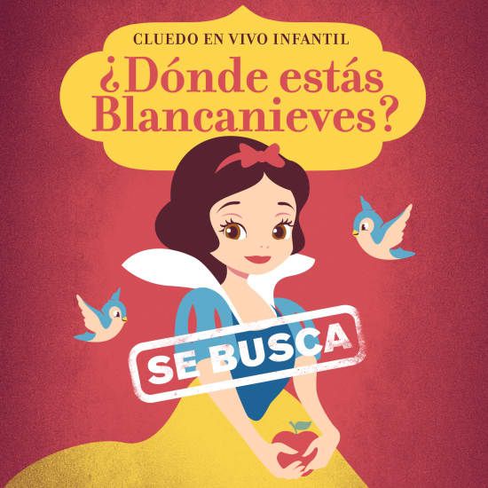 Cluedo en vivo infantil \u00bfD\u00f3nde est\u00e1s Blancanieves?
