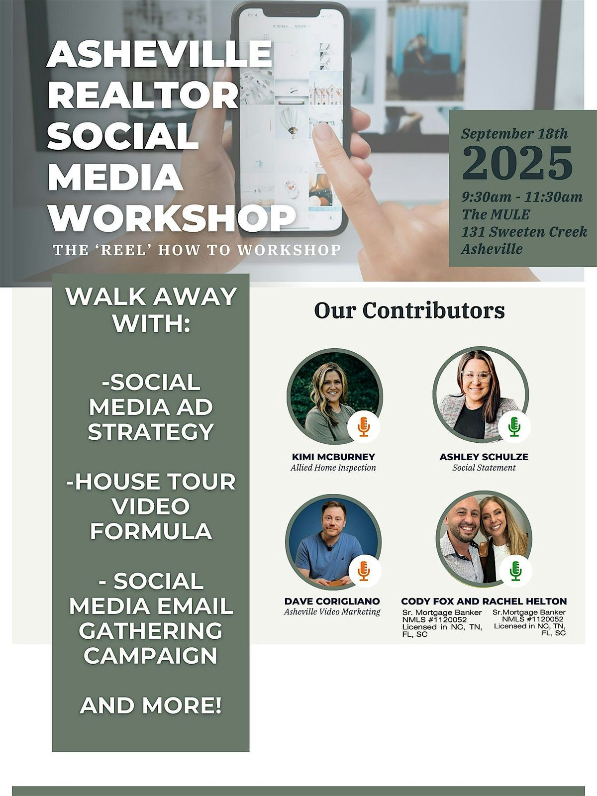 Asheville Realtor Social Media Workshop!