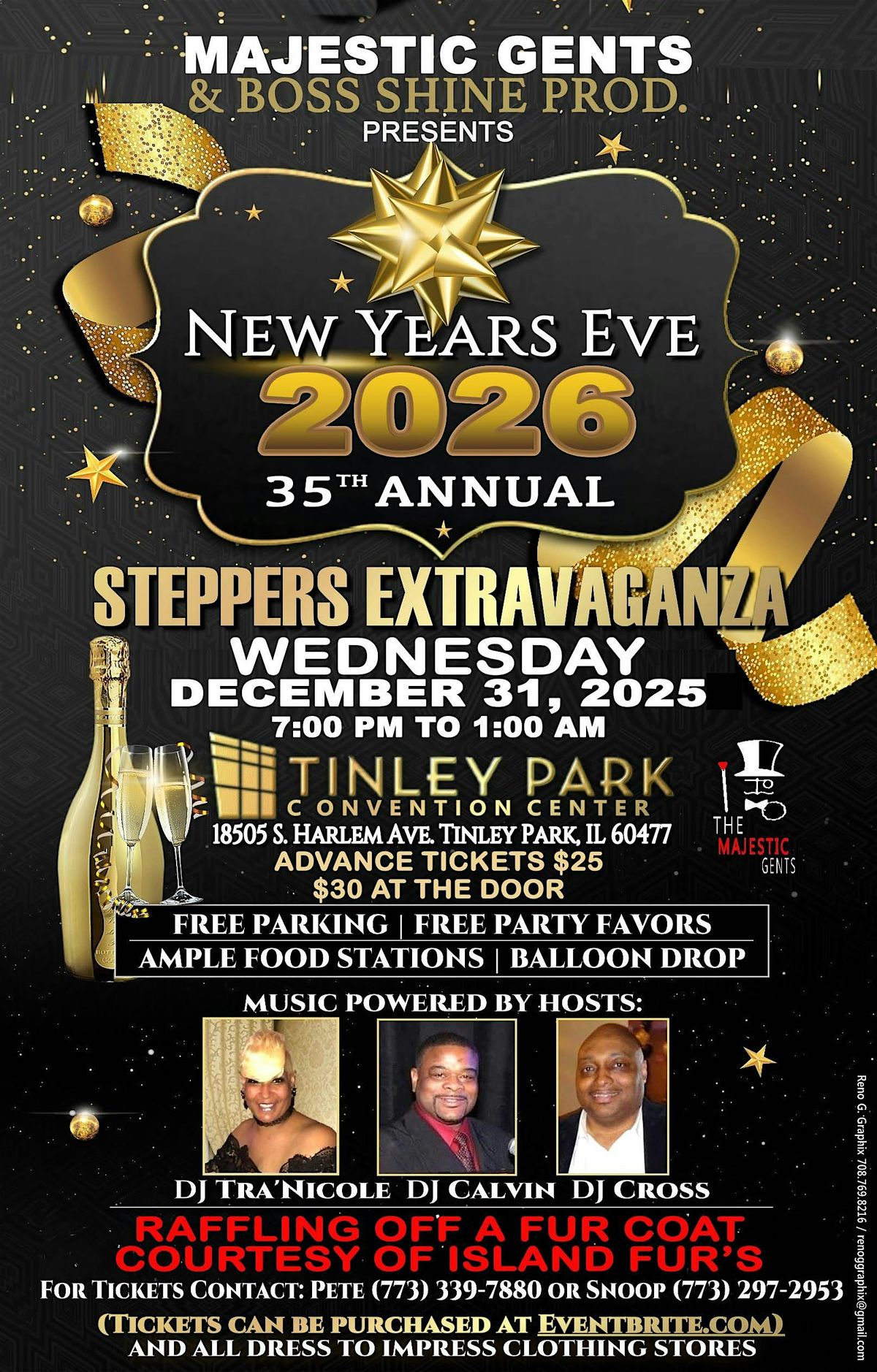 Majestic Gents &Boss shine prod 35th annual NYE