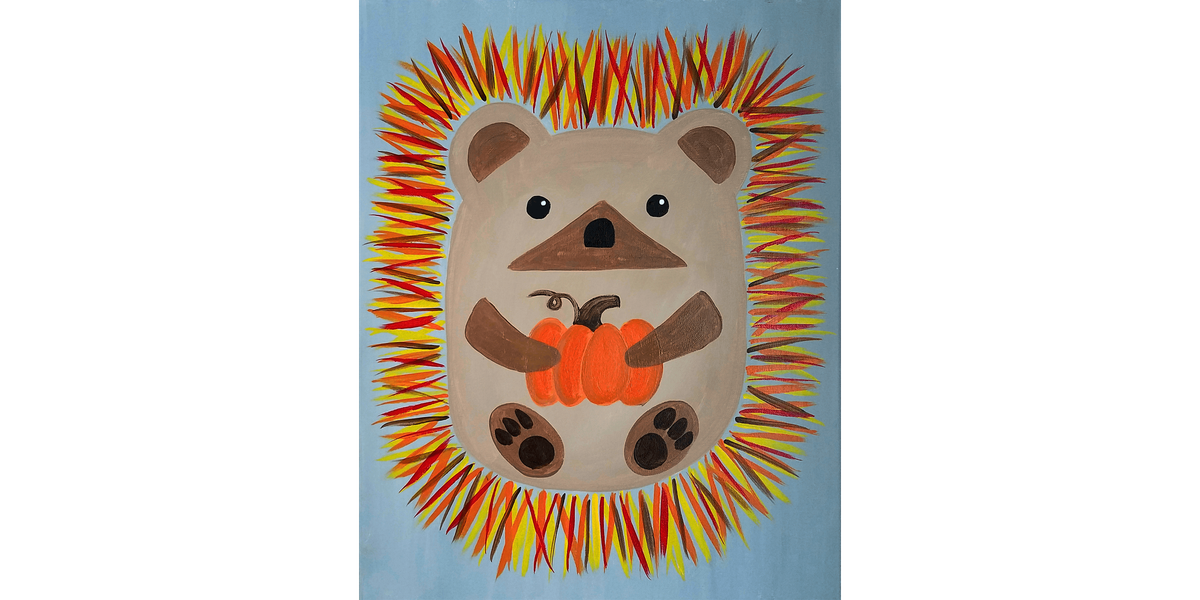 Pumpkin Spiced Hedgehog - Paint and Sip in Chicago | Classpop!\u2122