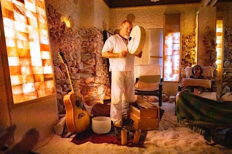 Himalayan Salt Cave Sound Journey w\/CosmicThroat Singer Matthew Kocel
