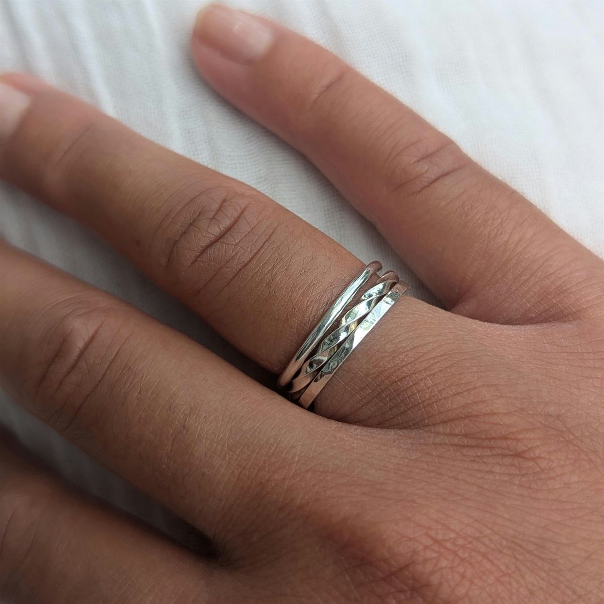 Make Three Silver Stacking Rings Workshop