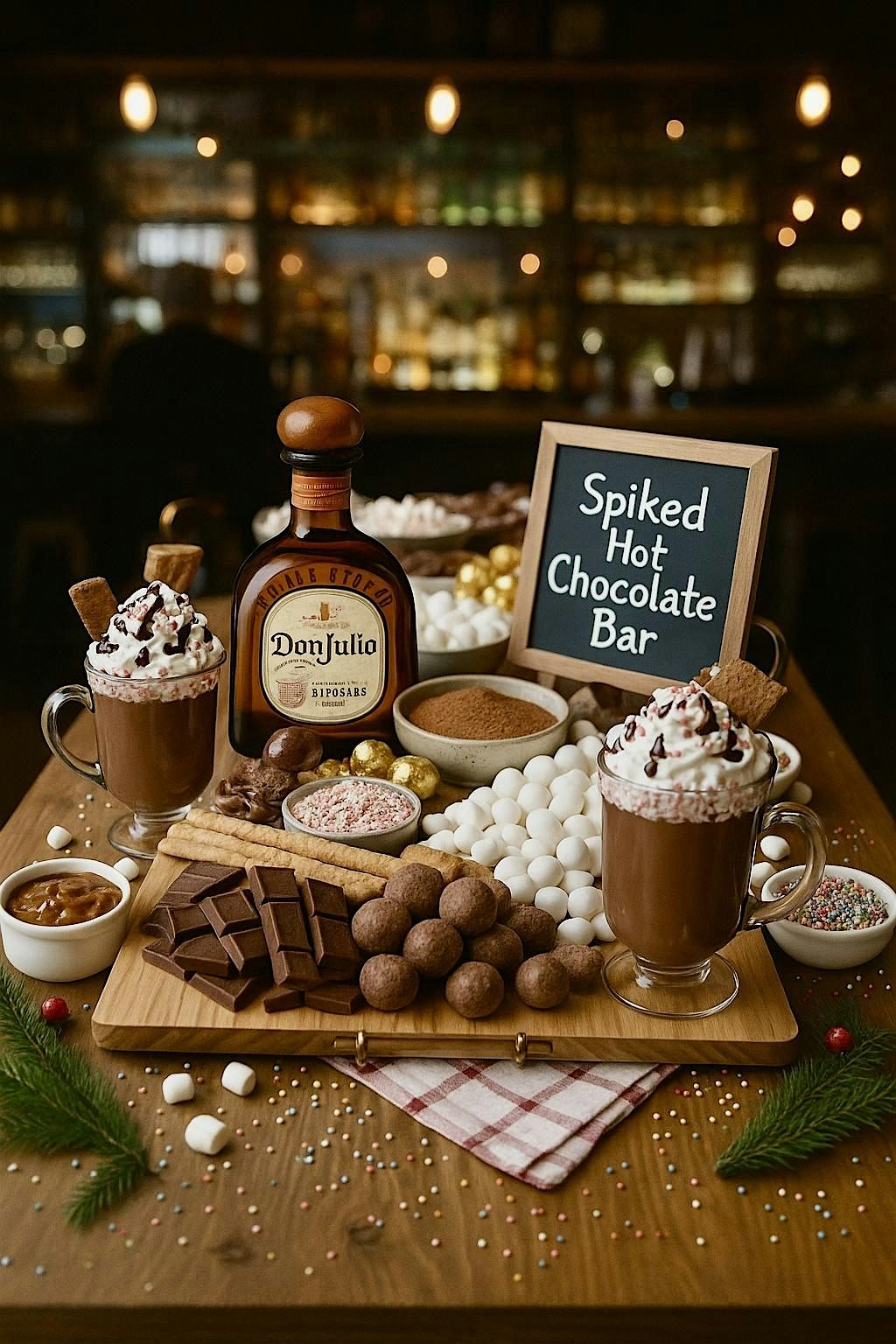 Friendsgiving Spiked Hot Chocolate Bar!