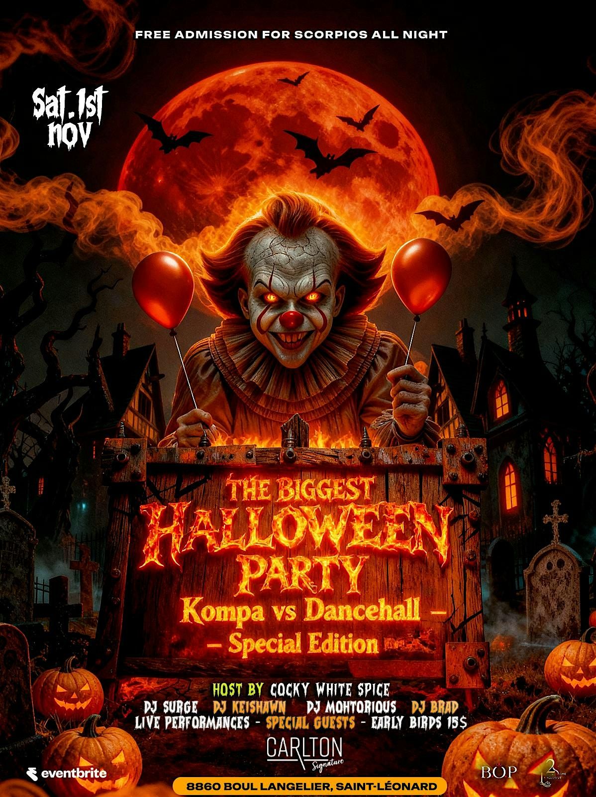 The Biggest Halloween Party - Kompa vs Dancehall Special Edition !
