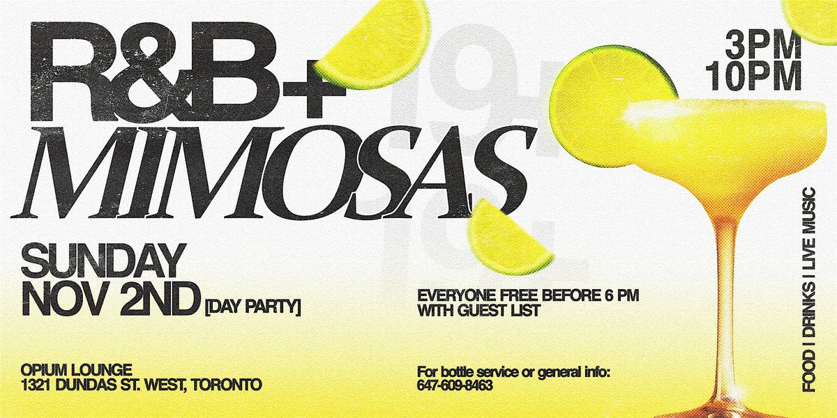 R&B + Mimosas: Sunday R&B Day Party | Playing Reggae, Soca, & Afrobeats