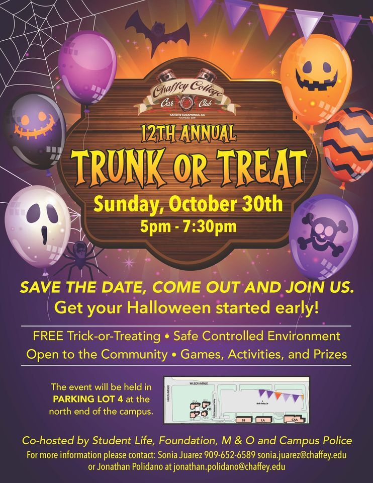 12th Annual Chaffey College TrunkOrTreat hosted by the Chaffey