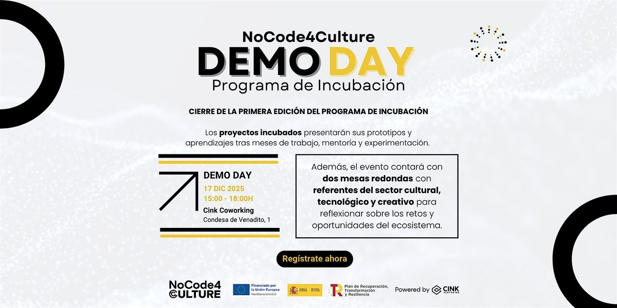 Demo Day NoCode4Culture: aprende a crear proyectos culturales con NoCode