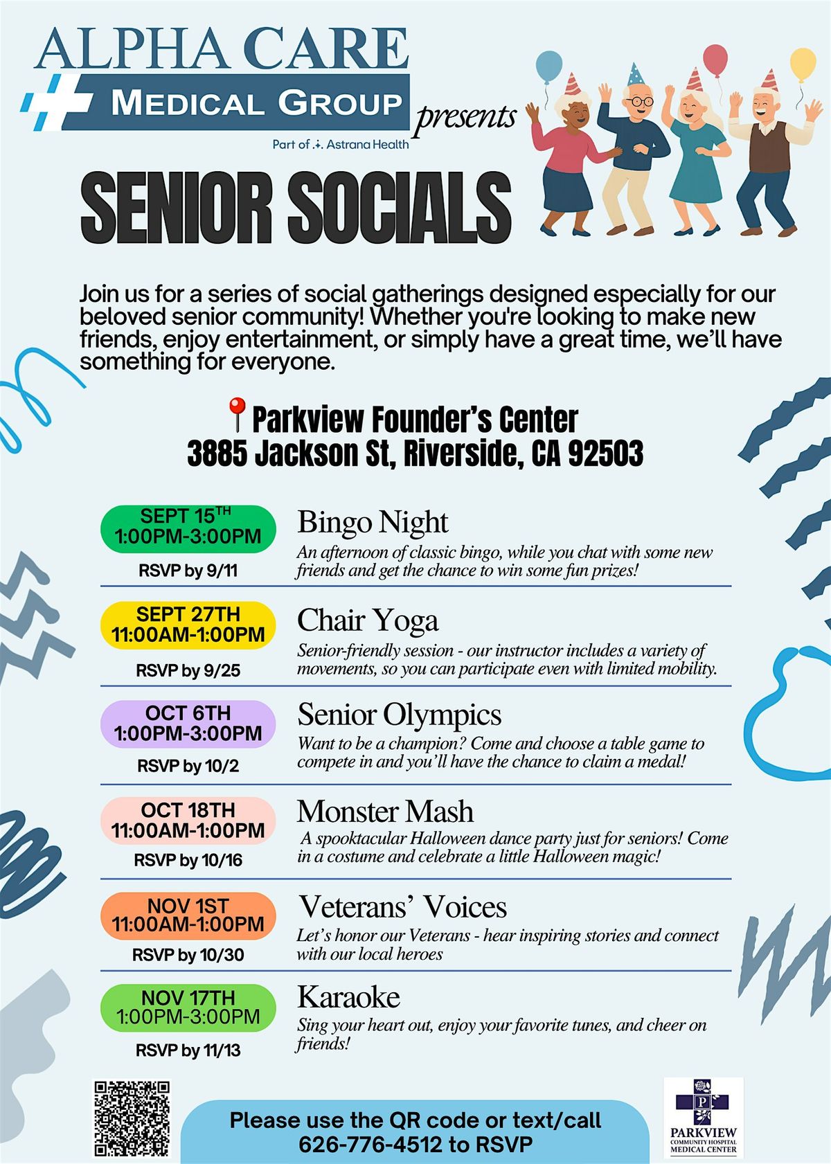 Senior Socials