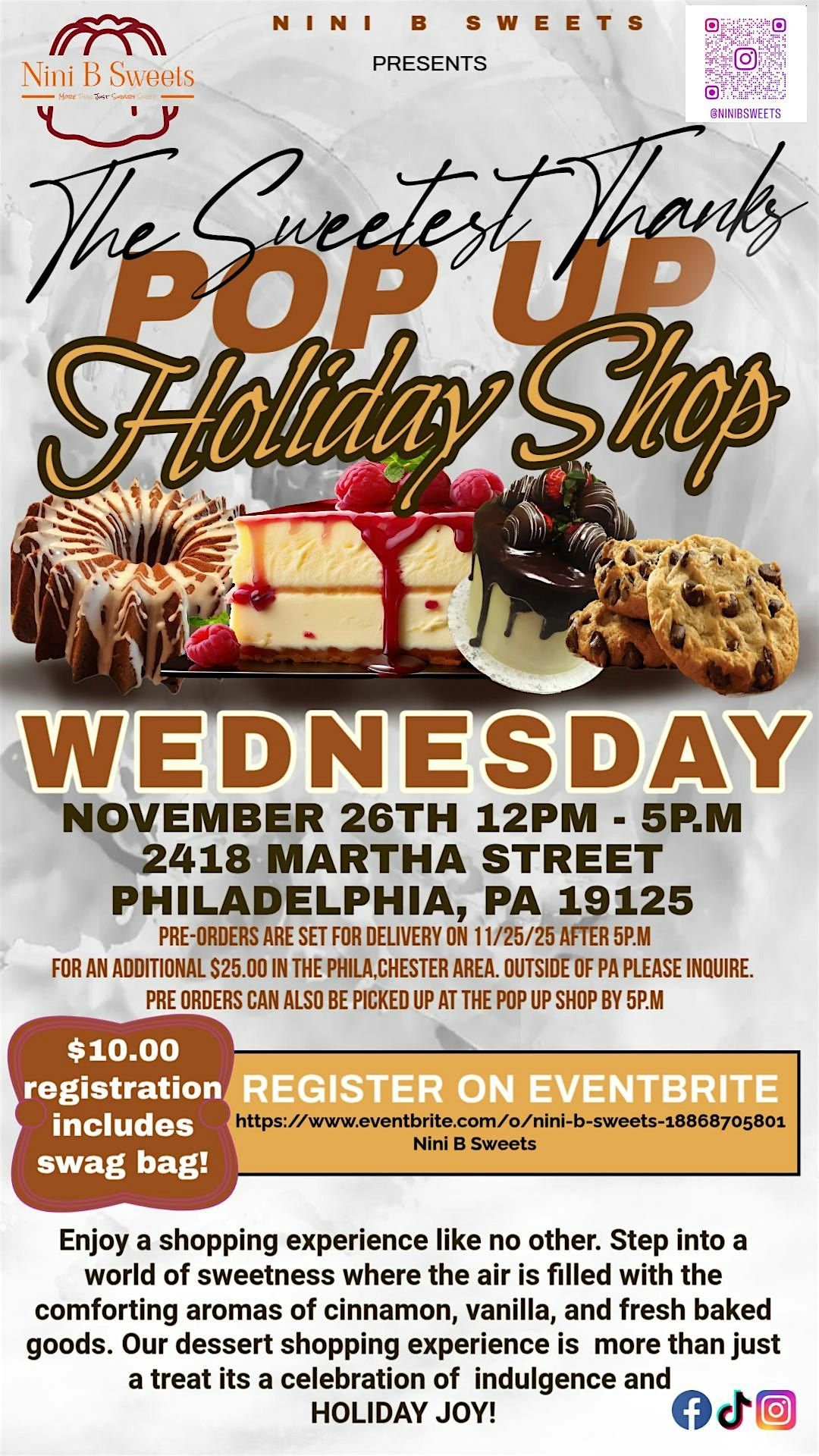 The Sweetest thanks holiday pop up shop