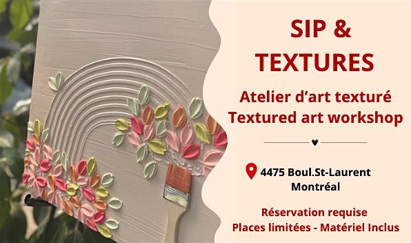 Sip & Textures - Atelier d'art textur\u00e9