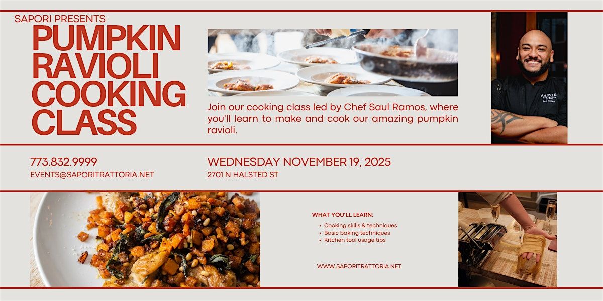 Live Cooking Class with Chef Saul Ramos