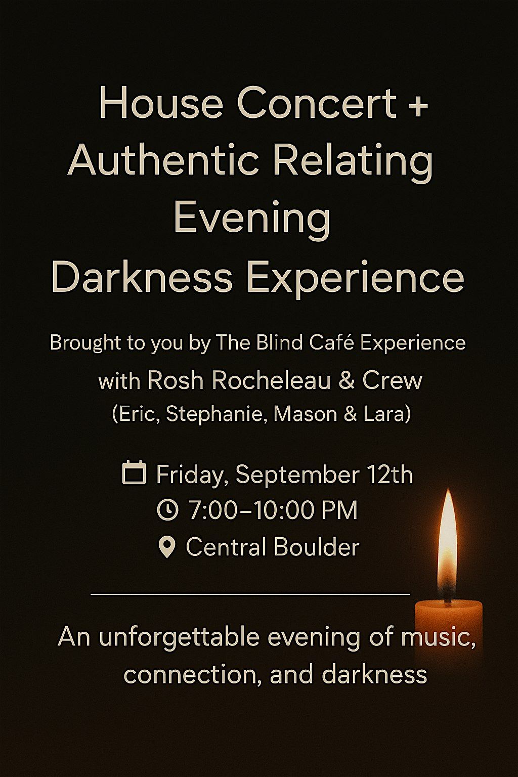 Concert In The Light & Dark + Authentic Relating Gathering