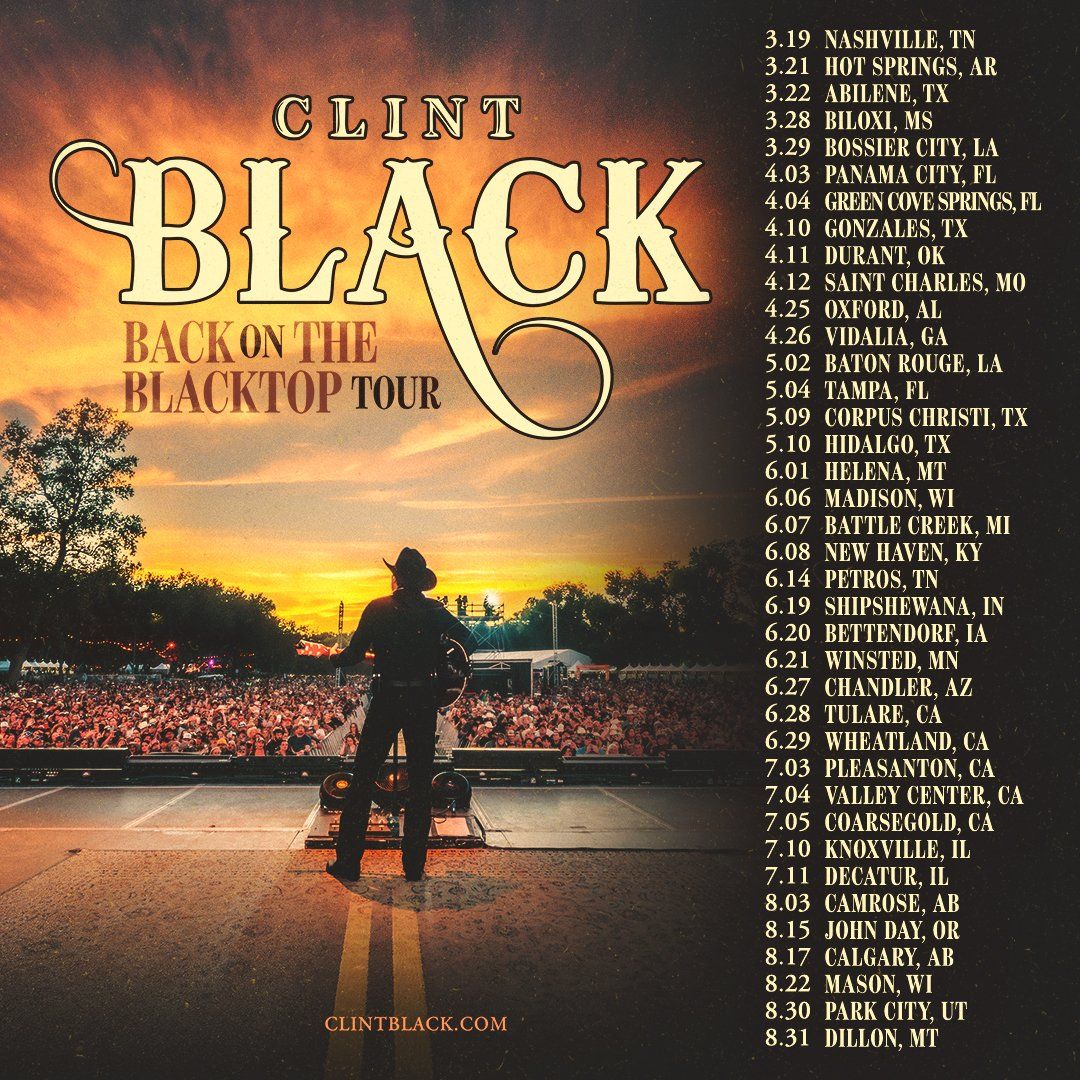 Stars of Texas Music Festival: Chris Young Clint Black & Pat Green - 3 Day Pass