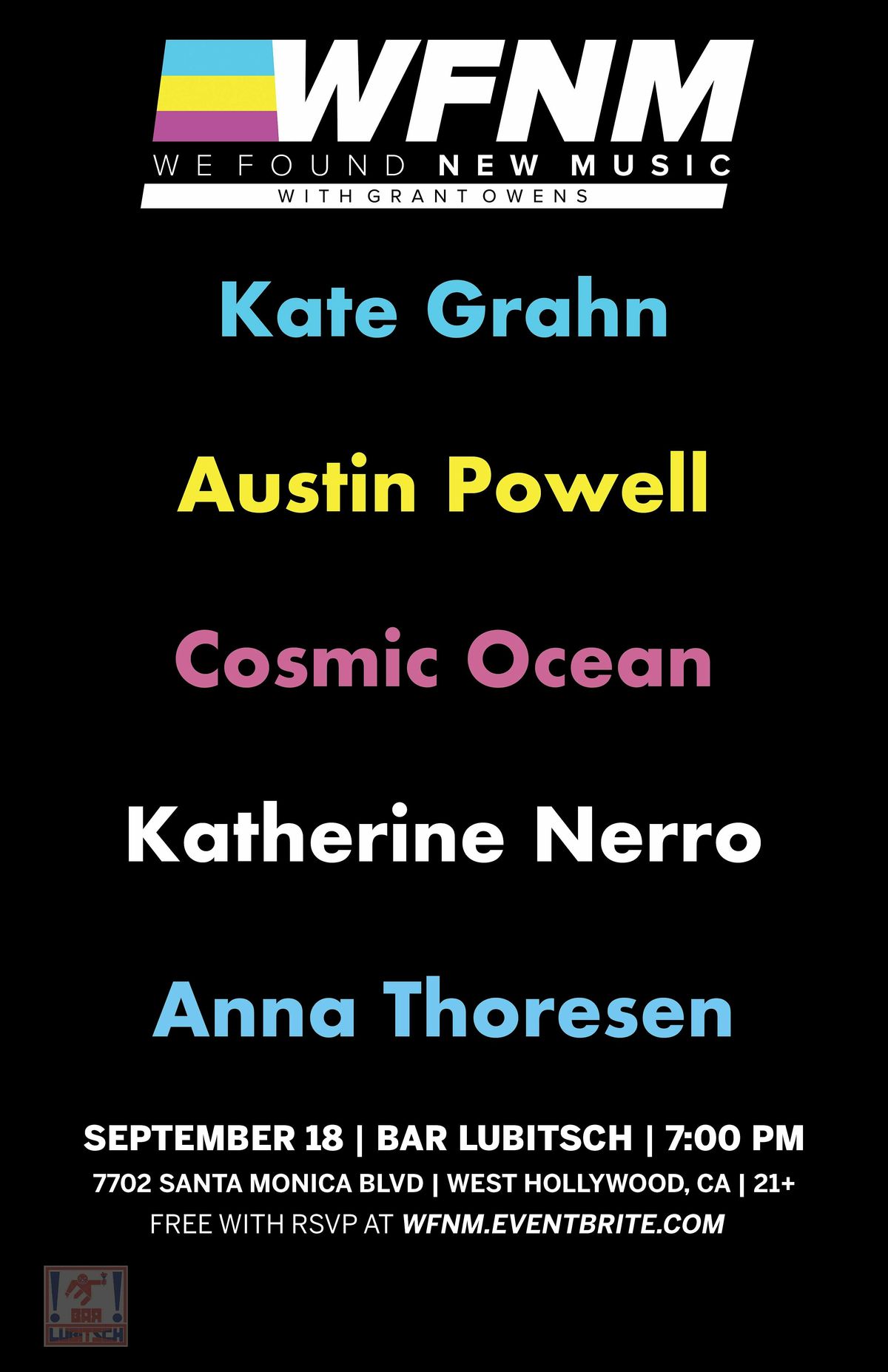 Kate Grahn, Austin Powell, Cosmic Ocean, Katherine Nerro, Anna Thoresen