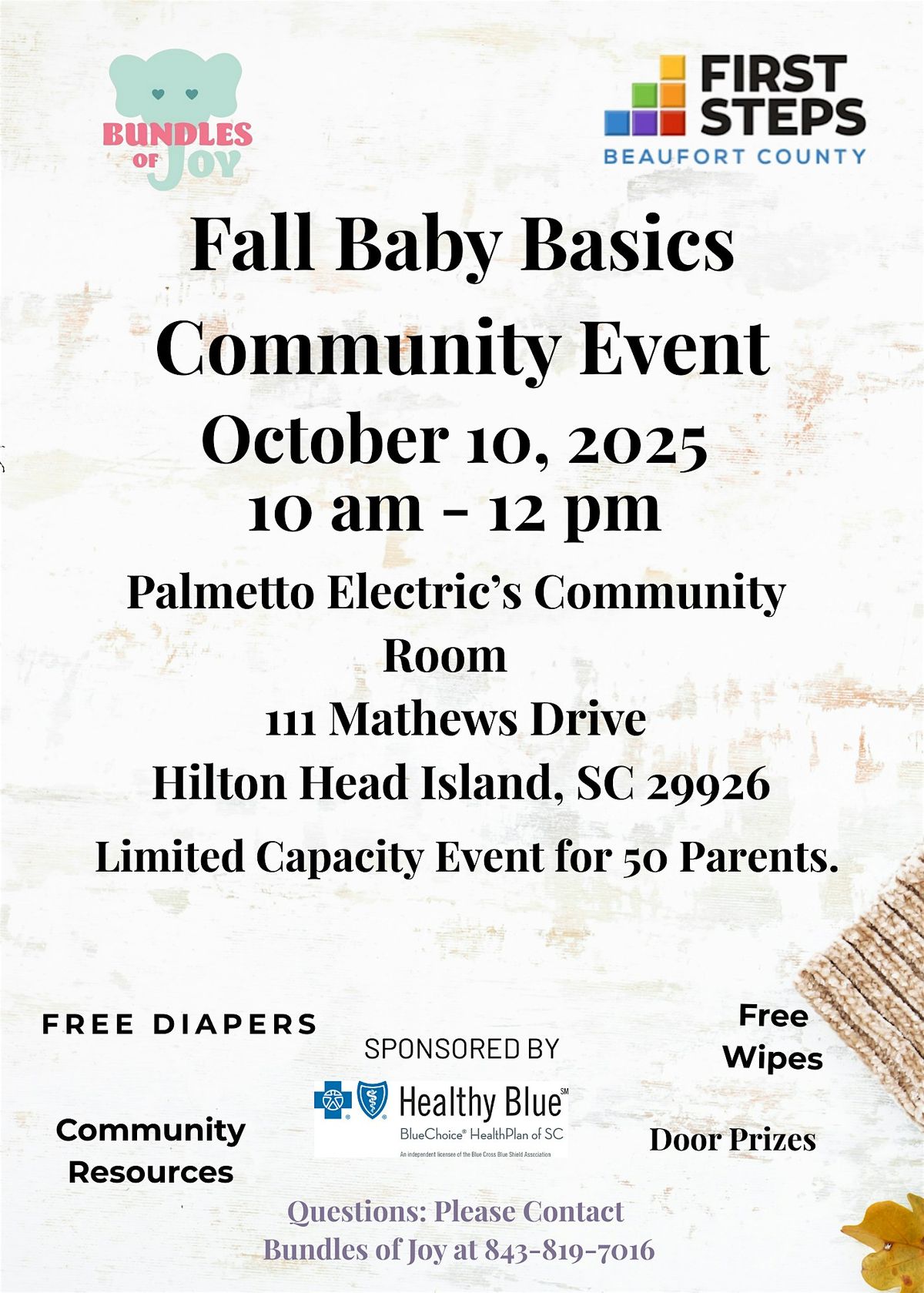 Baby Basics Community Event HIlton Head