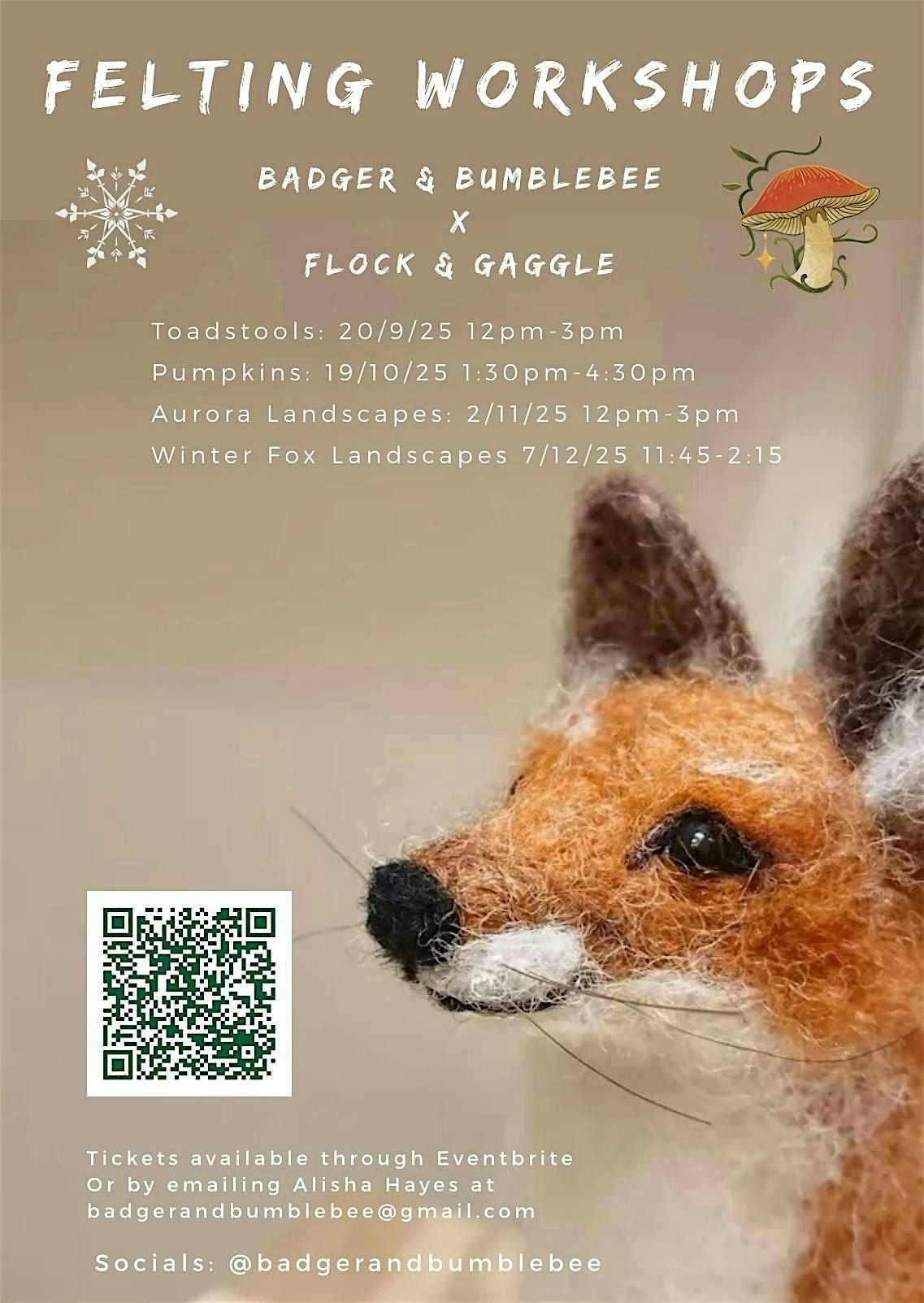 Needle Felting Winter Fox Landscapes