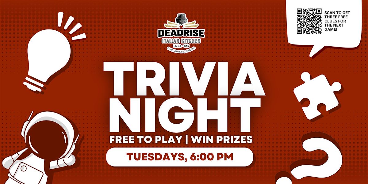 Cape Charles Trivia Night | DeadRise Italian Kitchen