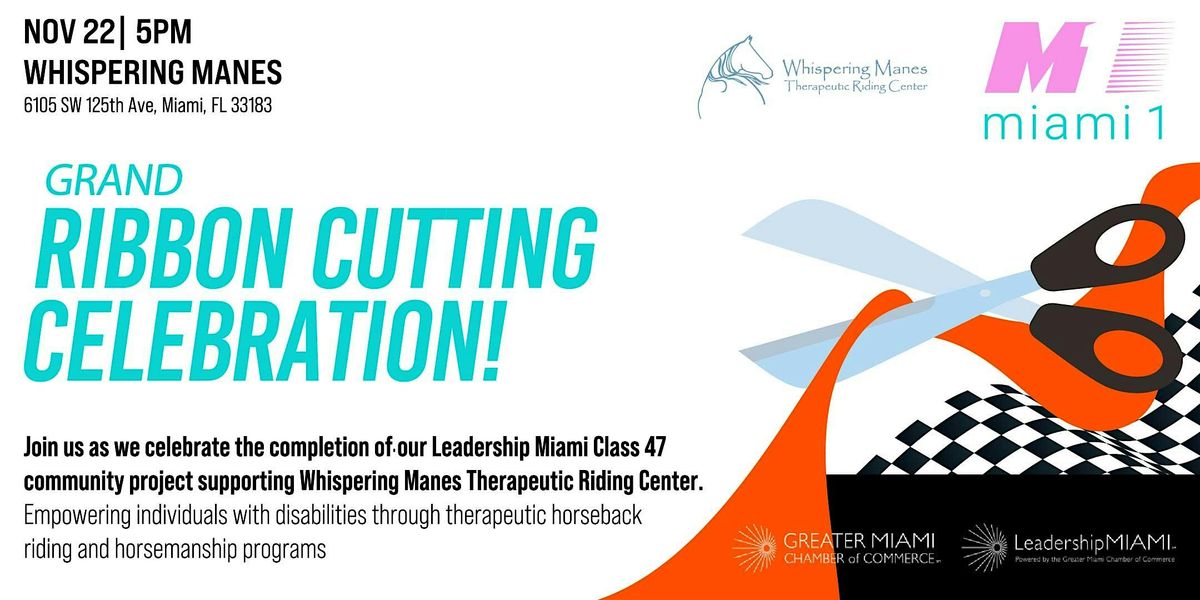 Ribbon Cutting Celebration at Whispering Manes!