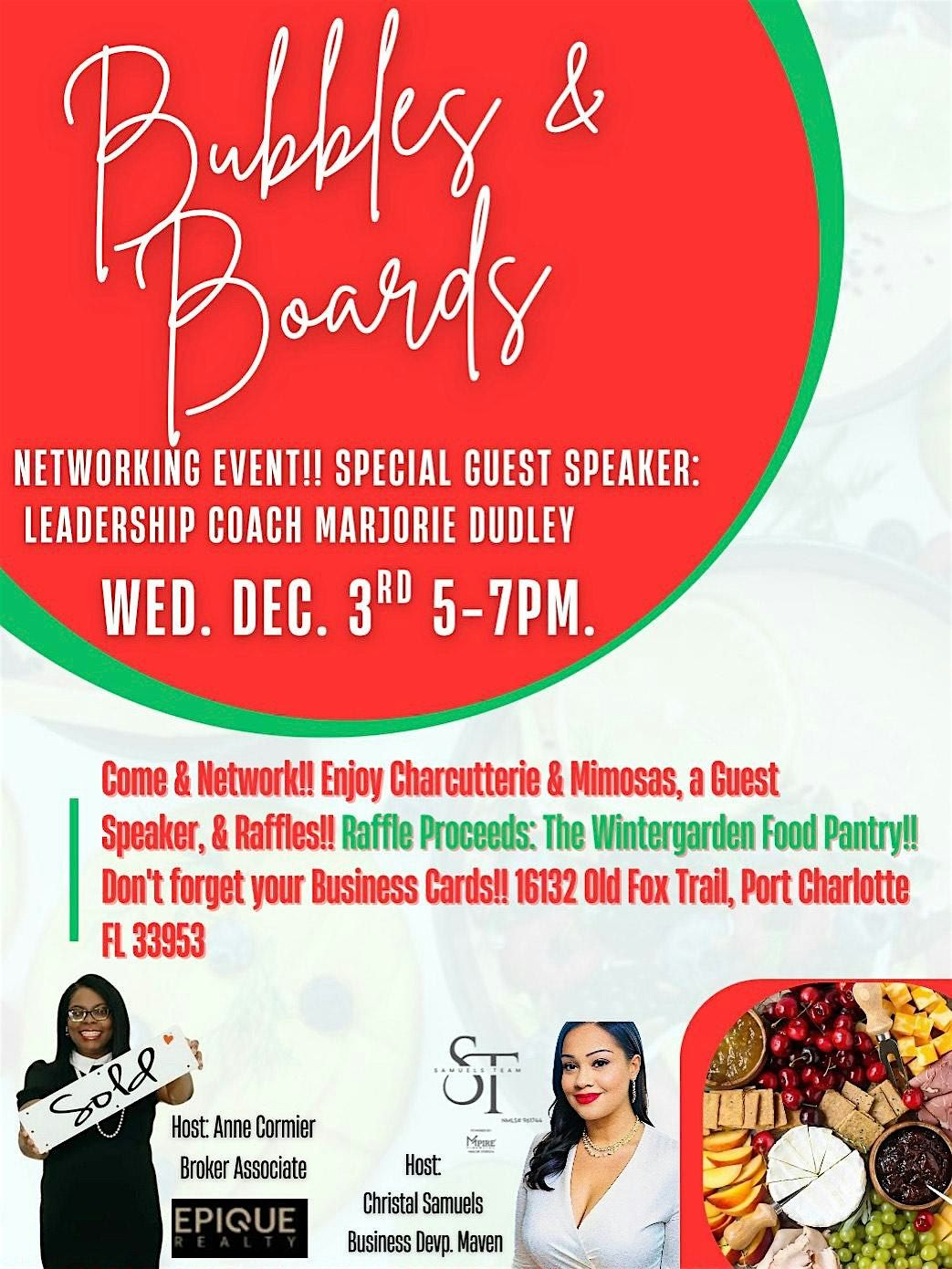 Bubbles & Boards Networking Event!!