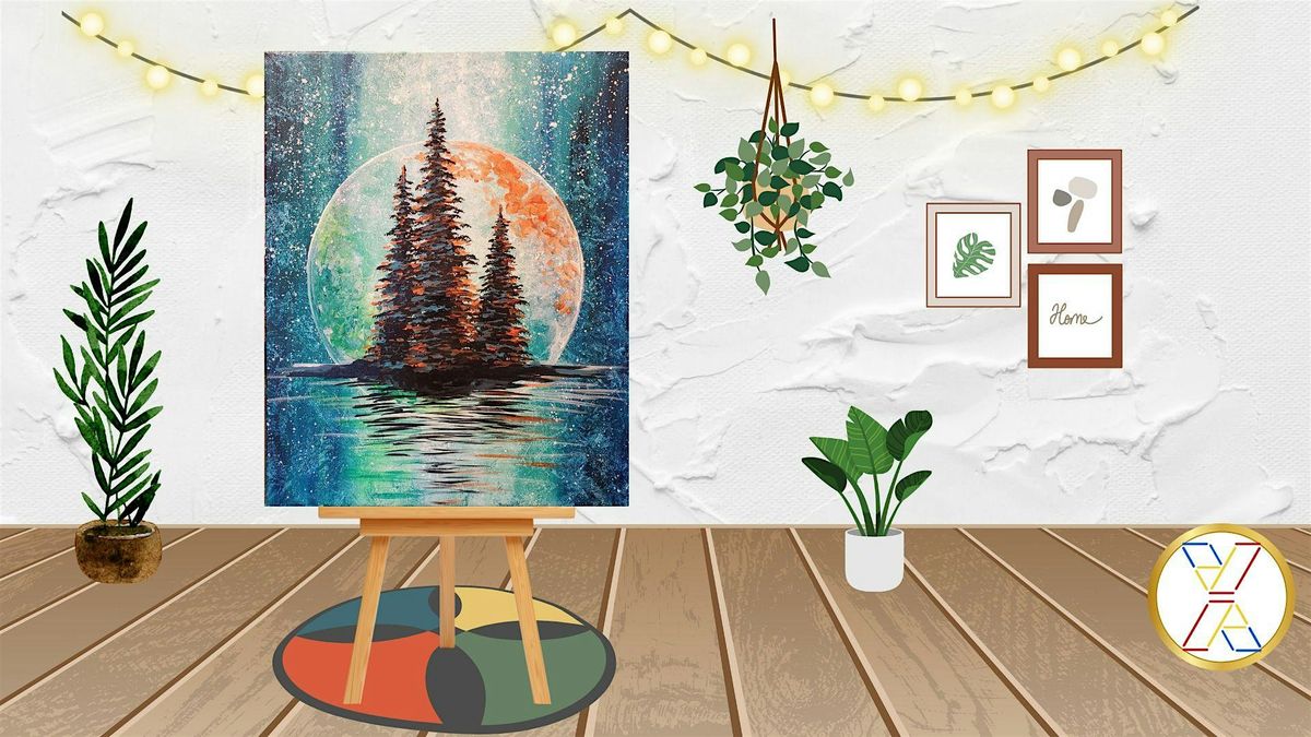 Paint Night : \u201cWinter Full Moon\u201c