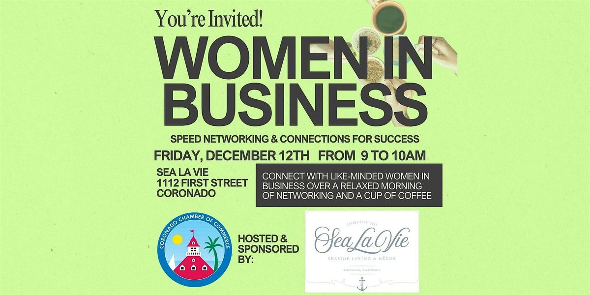 Women in Business Speed Networking & Connections for Success