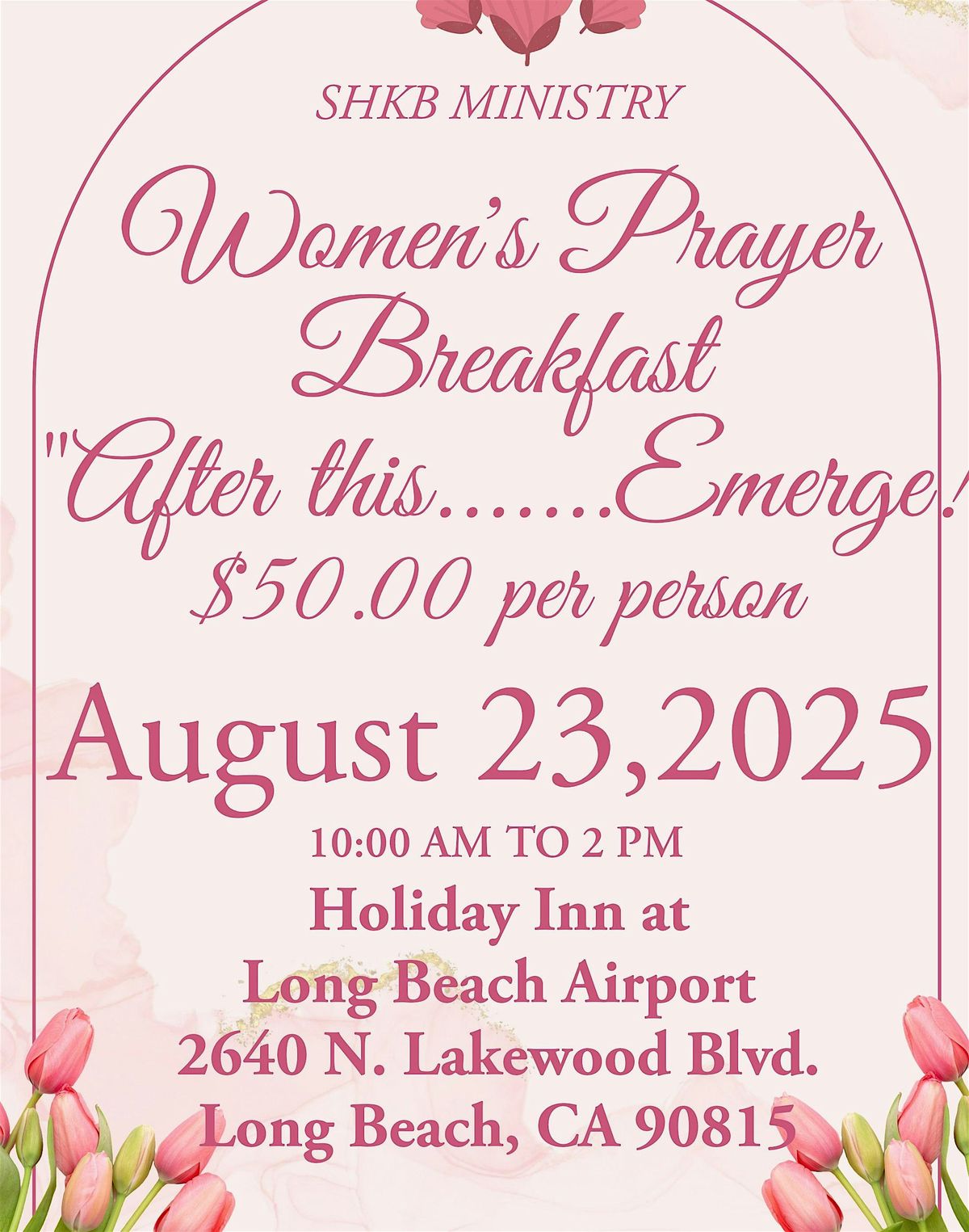 SHKB MINISTRY ANNUAL WOMEN'S PRAYER BREAKFAST