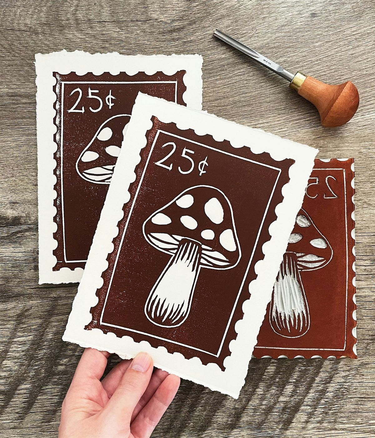Autumn Block Printing with Emily Tyman! Saturday 10\/18 2-5pm 65$