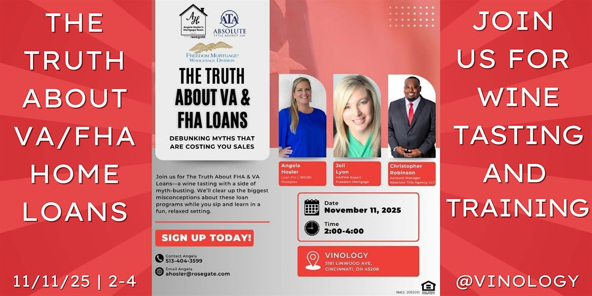 The TRUTH about VA & FHA Home Loans @ Vinology