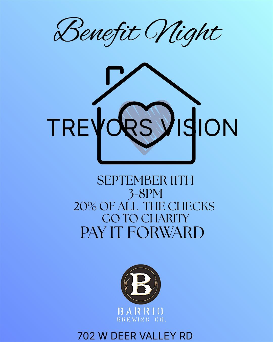Trevor's Vision Benefit Night
