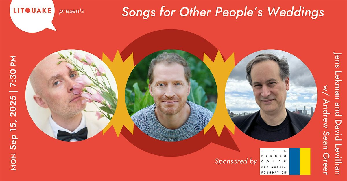 Songs for Other People's Weddings: David Levithan and Jens Lekman